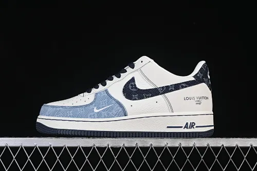 All Categories Nk Air Force 1 Air Force Series Nk Air Force 1 Low Air Force Low Nike Air Force 1'07 Low LV Joint Spliced ​​Denim Air Force One Low Casual Sneakers SC0601-556